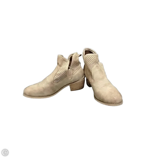 Boots Ankle Flats By Pierre Cardin In Beige, Size: 6.5