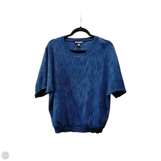 Sweater Short Sleeve By Dkny In Blue, Size: S