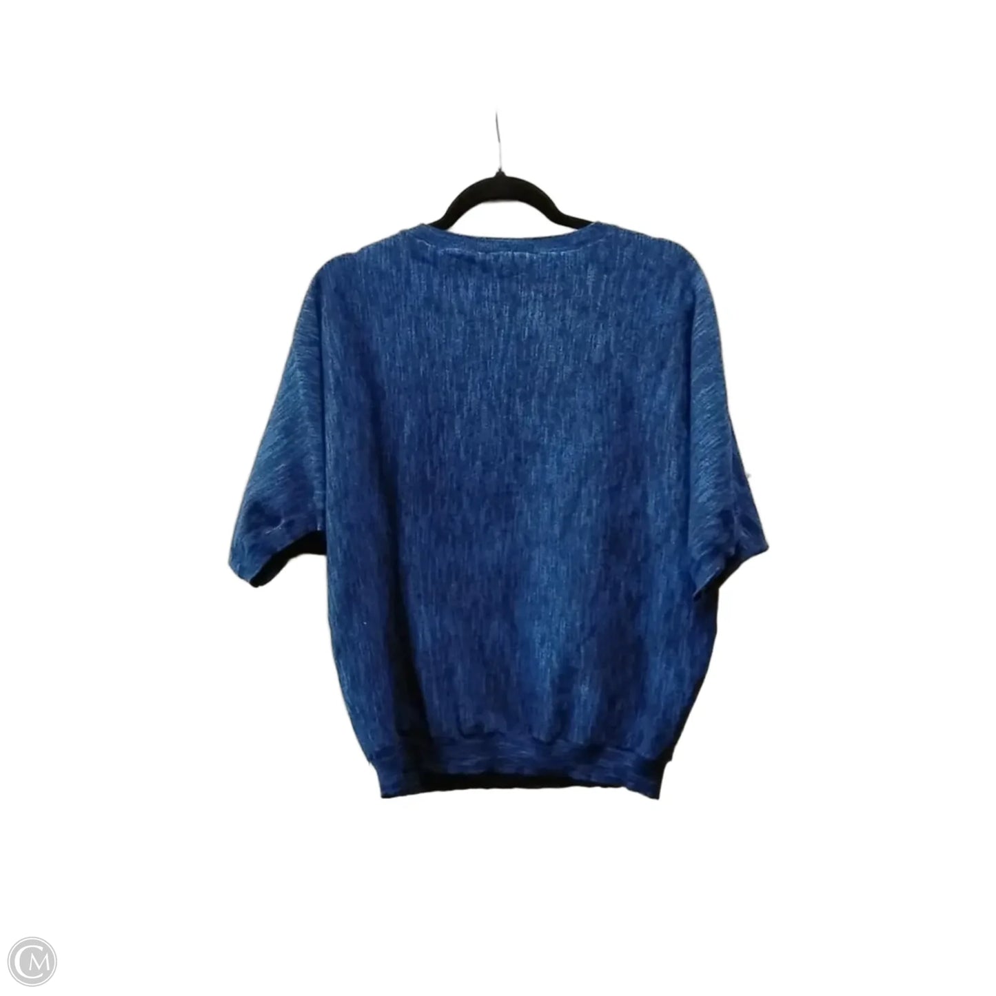 Sweater Short Sleeve By Dkny In Blue, Size: S