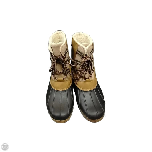 Boots Ankle Flats By Sporto In Brown, Size: 8