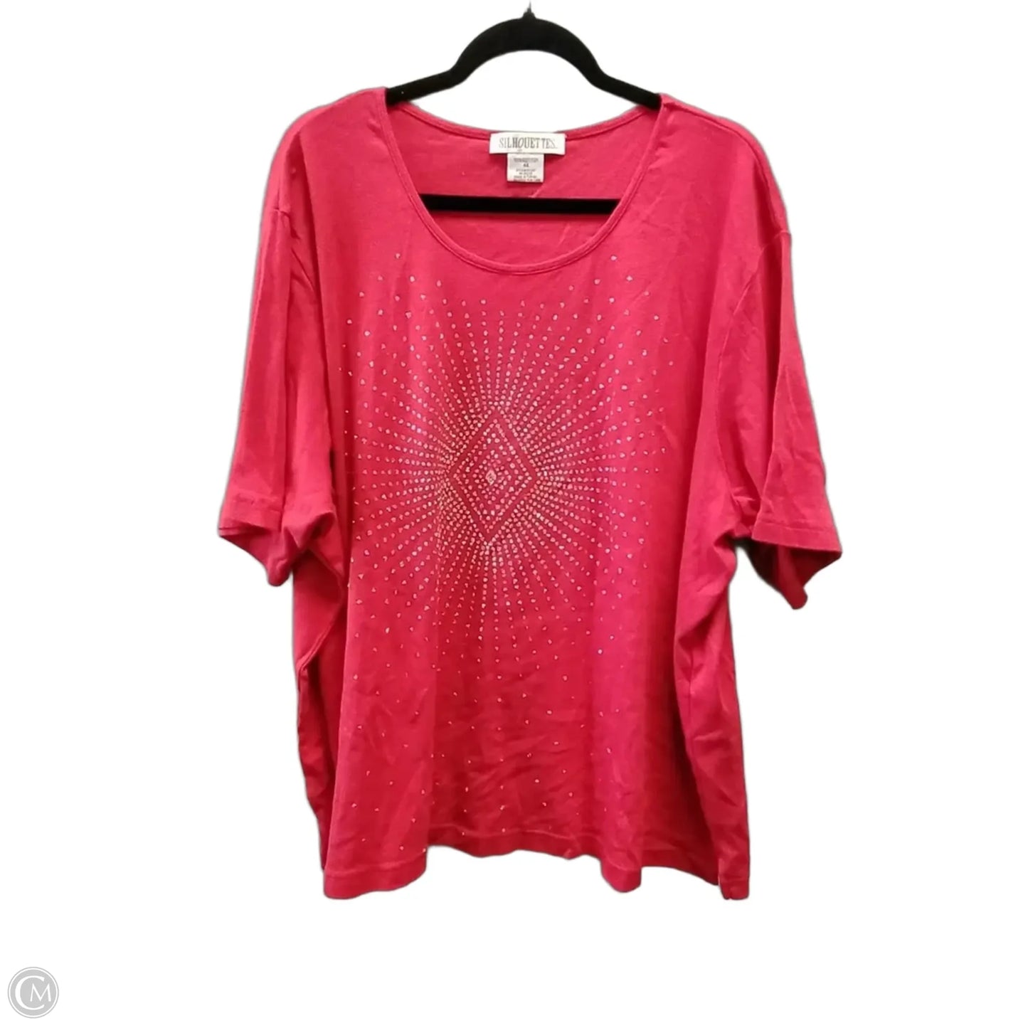 Top Short Sleeve By Silhouttes In Red, Size: 4x