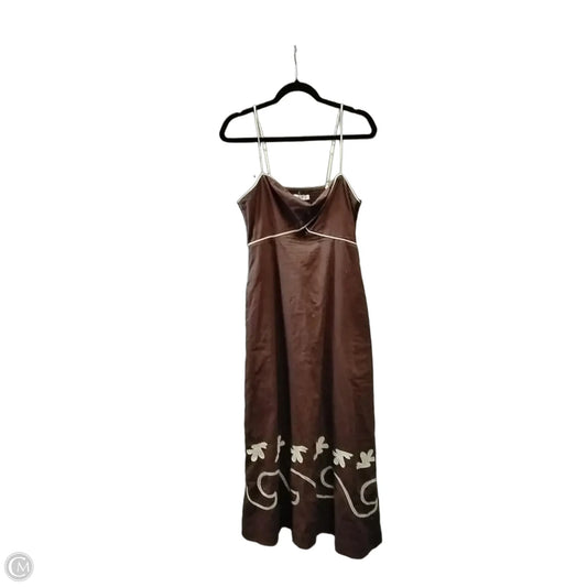 Dress Casual Maxi By Cme In Brown, Size: 12