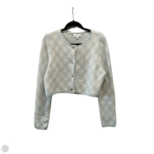 Sweater By Mable In Blue & Cream, Size: L