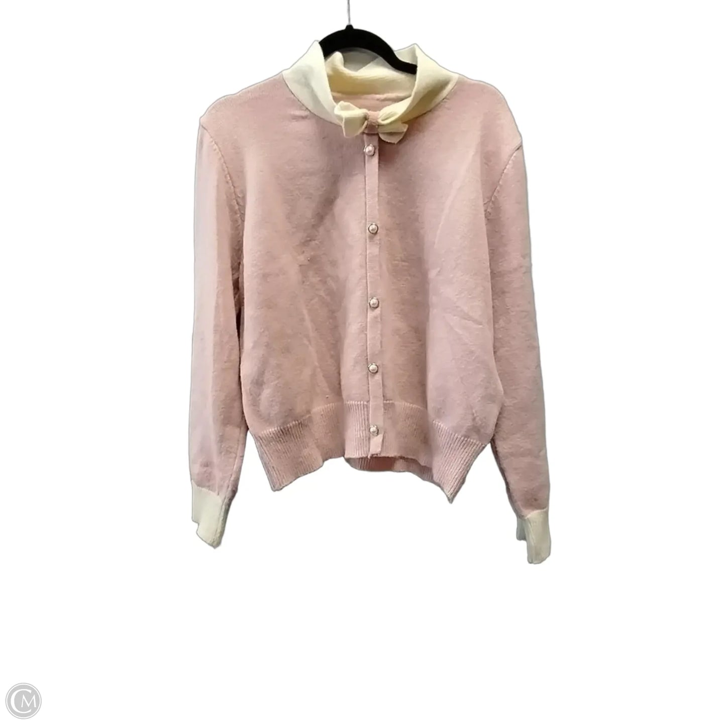 Sweater By Cme In Pink & Yellow, Size: Xl