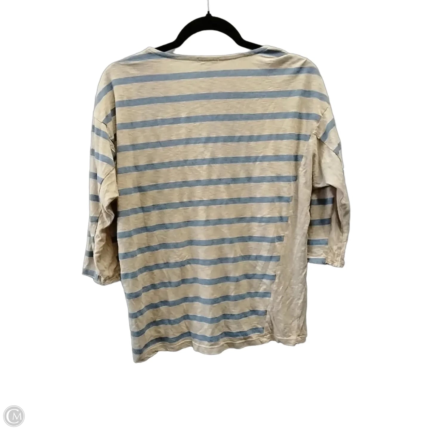Top Long Sleeve By Splendid In Blue & Brown, Size: M