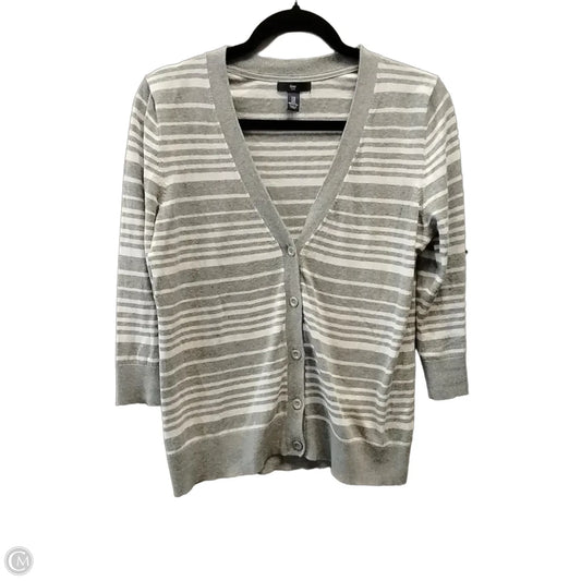 Sweater Cardigan By Gap In Striped Pattern, Size: M