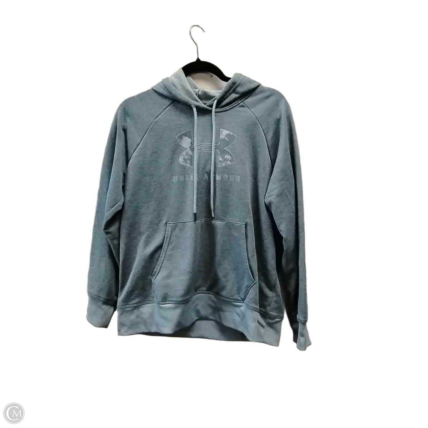 Athletic Sweatshirt Hoodie By Under Armour In Blue, Size: M