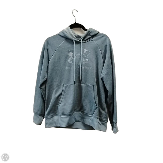 Athletic Sweatshirt Hoodie By Under Armour In Blue, Size: M