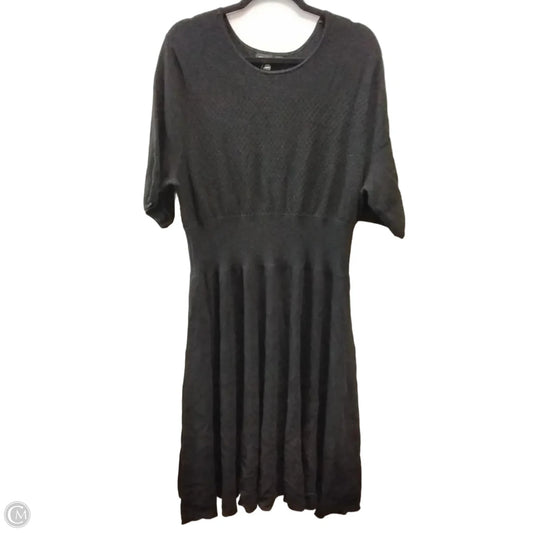 Dress Casual Midi By Banana Republic In Black, Size: 16