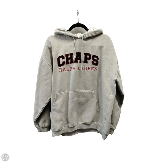 Sweatshirt Hoodie By Ralph Lauren Co In Grey, Size: L