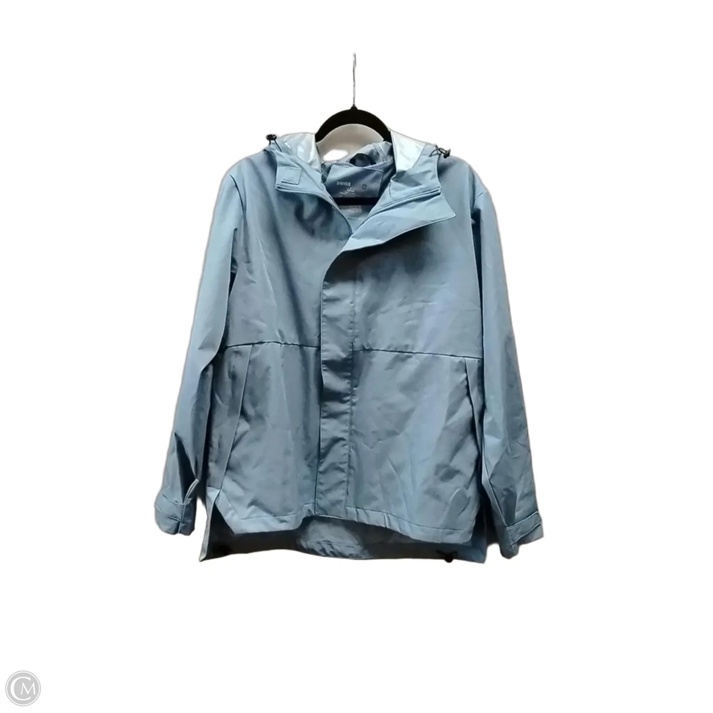 Coat Raincoat By Cme In Blue, Size: L
