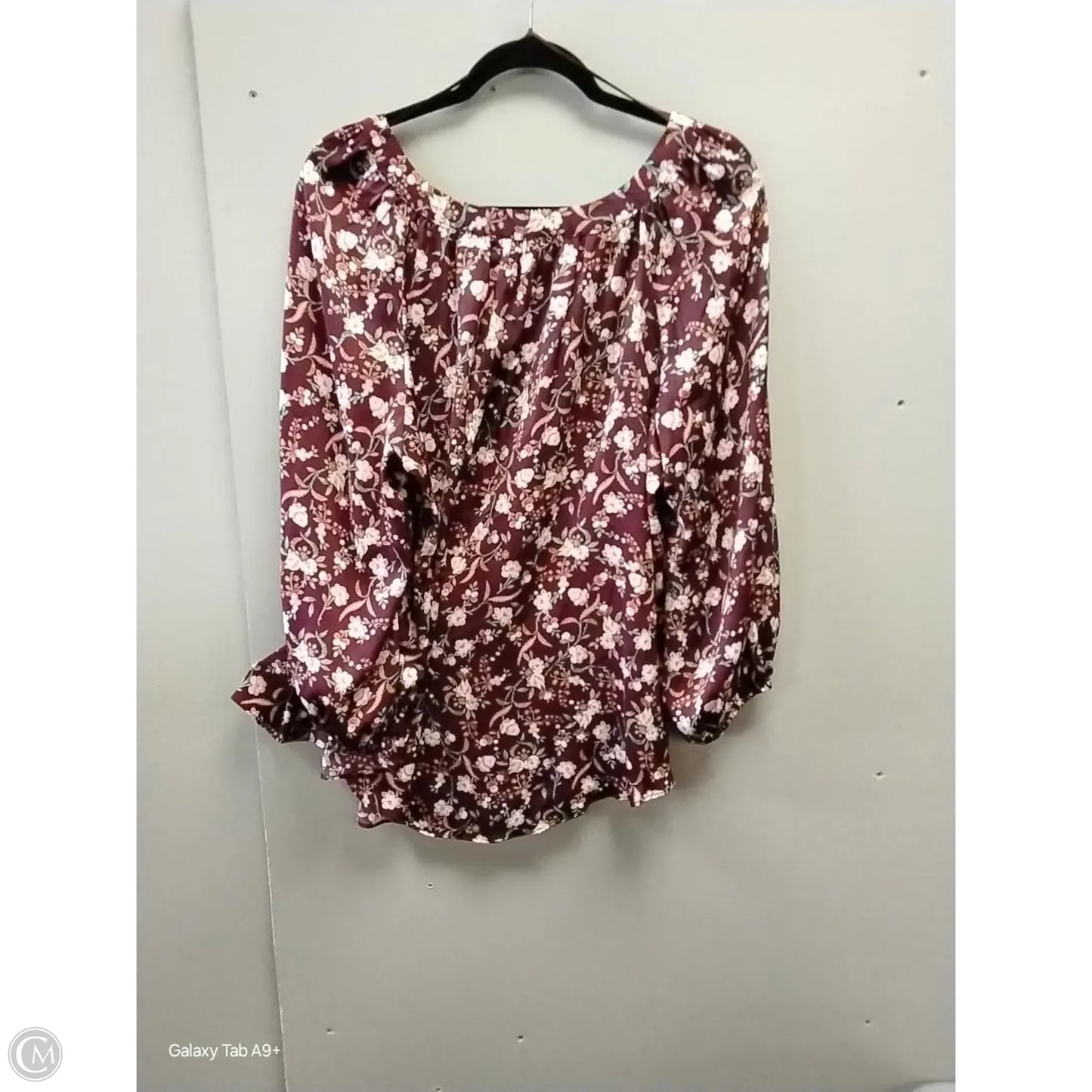Blouse Long Sleeve By Lc Lauren Conrad In Floral Print, Size: Xl