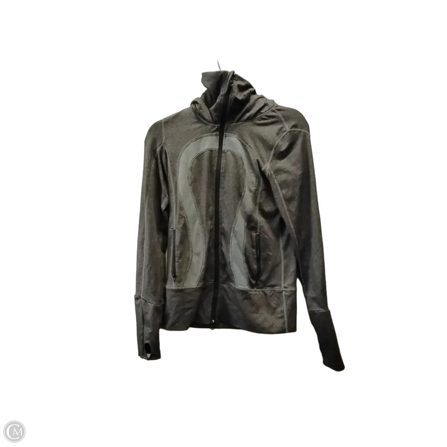 Athletic Jacket By Lululemon In Grey, Size: S