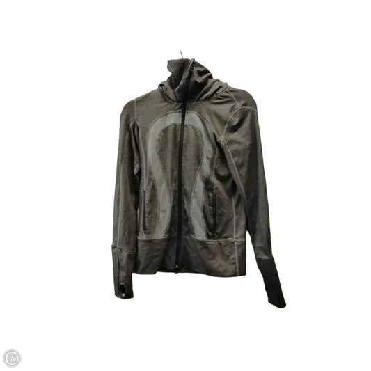 Athletic Jacket By Lululemon In Grey, Size: S