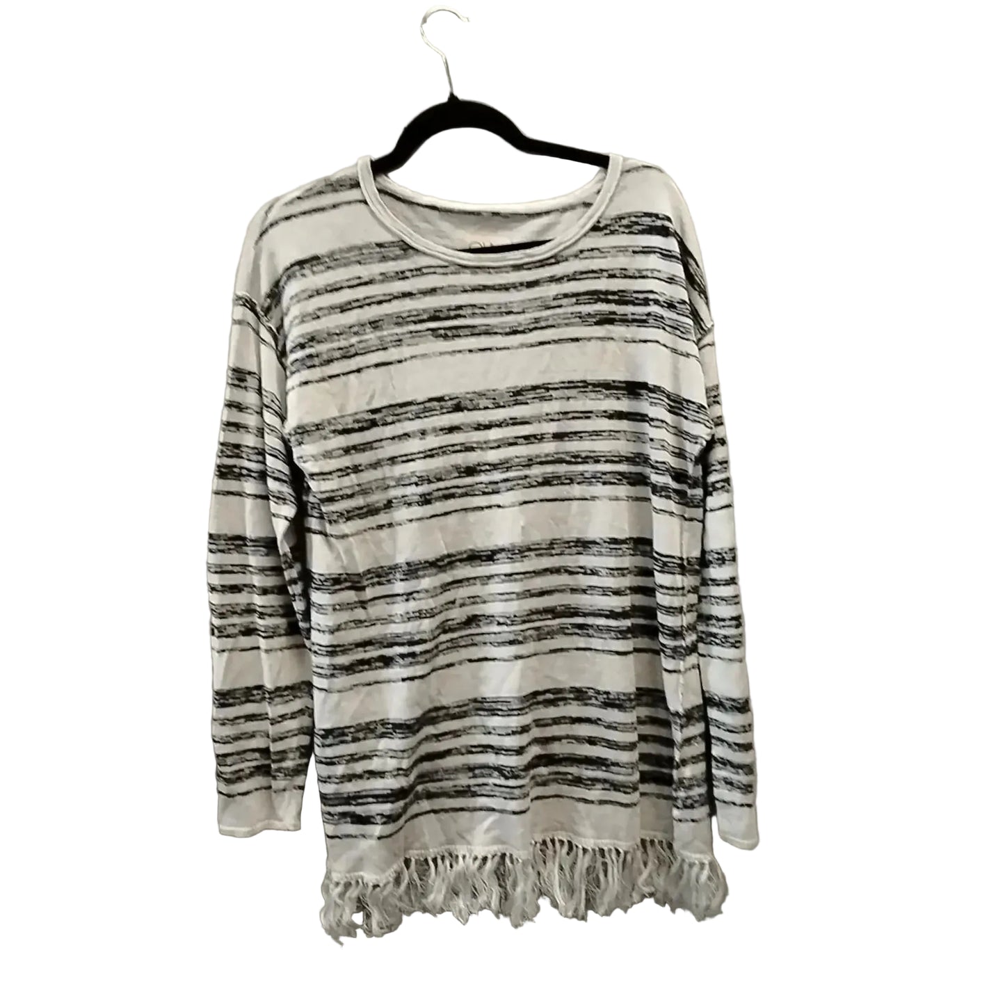 Sweater By Cme In Black & Grey, Size: L