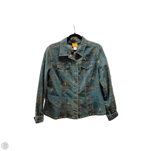 Jacket Denim By Ruby Rd In Blue, Size: M