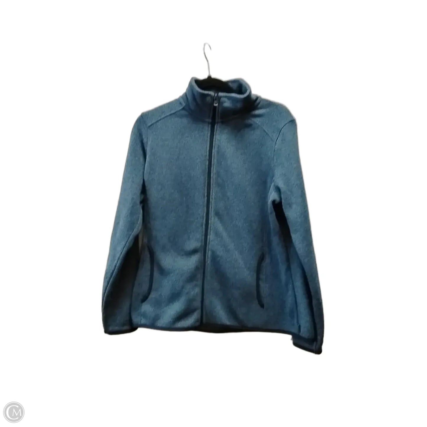 Sweatshirt Collar By Eddie Bauer In Blue, Size: L