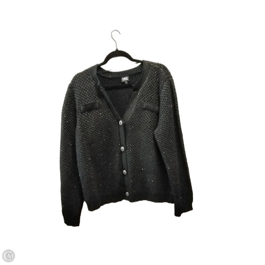 Sweater Cardigan By Inc In Black, Size: Xxl