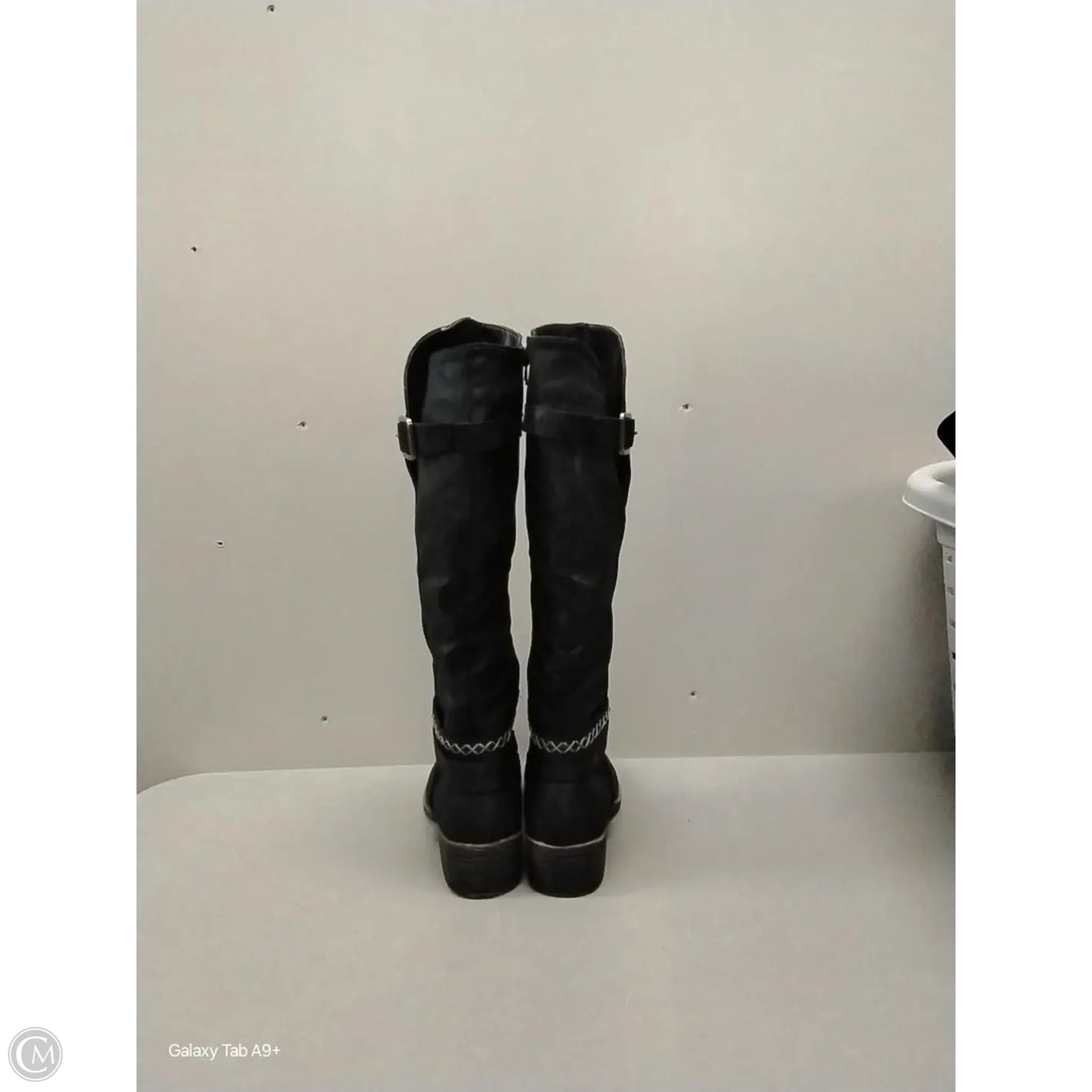 Boots Knee Flats By Rampage In Black, Size: 9