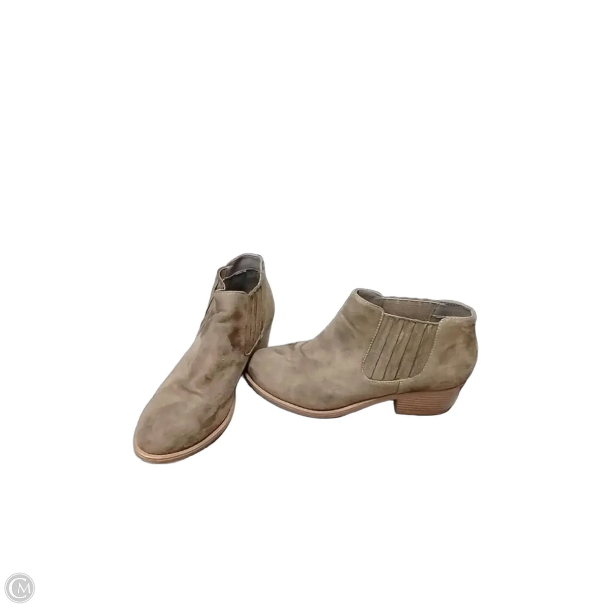 Boots Ankle Flats By Echo In Grey, Size: 8.5
