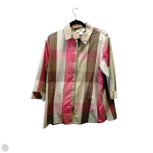 Blouse Long Sleeve By Alia In Multi-colored, Size: Xl