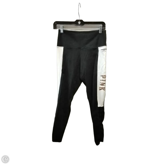 Athletic Leggings By Pinch In Black & White, Size: M