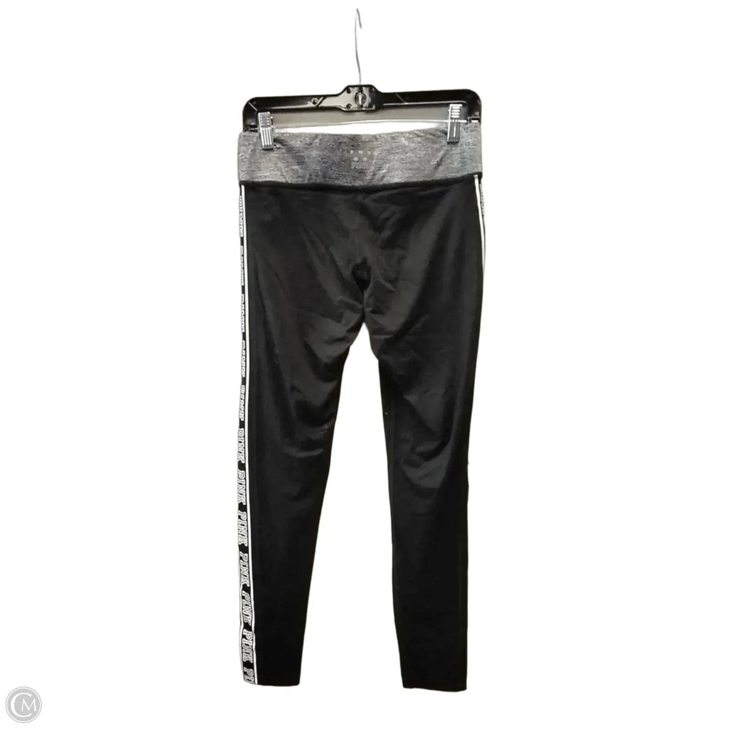 Athletic Leggings By Pink In Black & Grey, Size: M