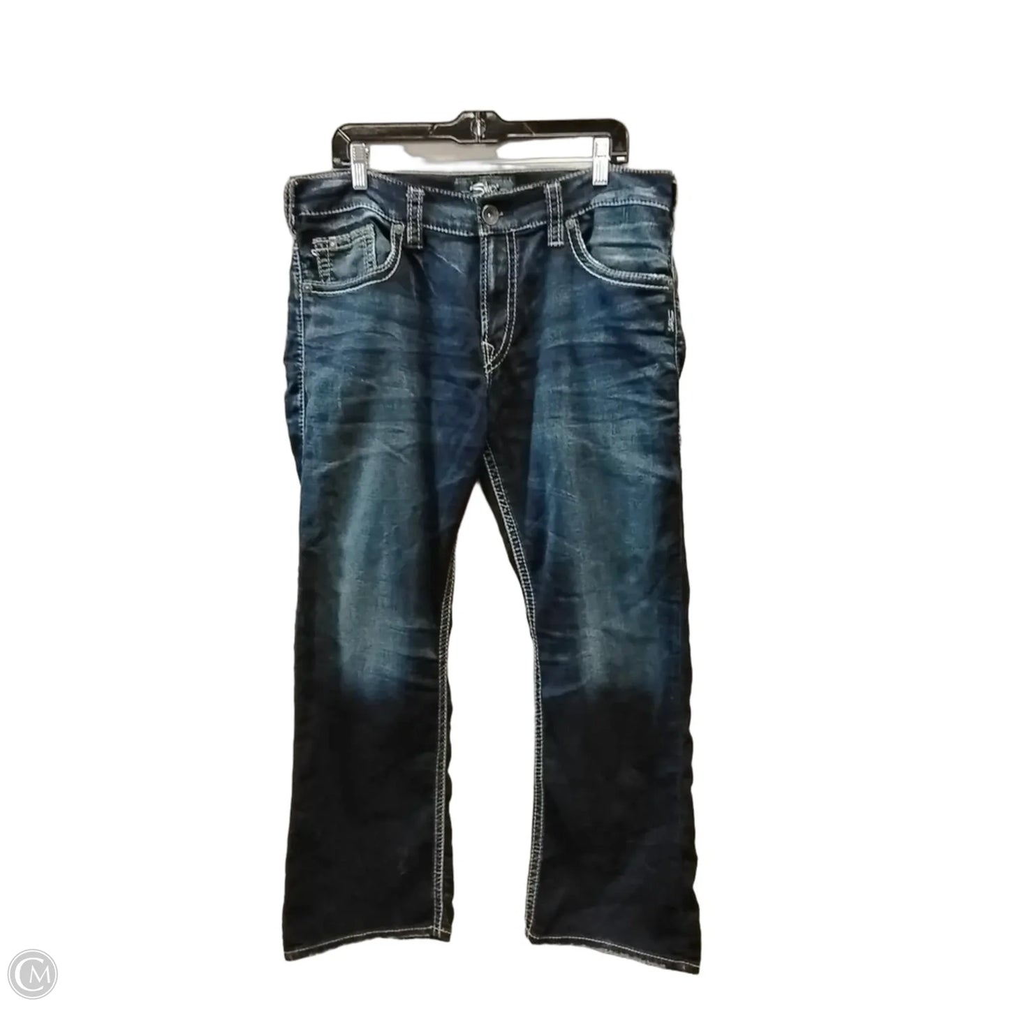 Jeans Flared By Silver In Blue, Size: 18