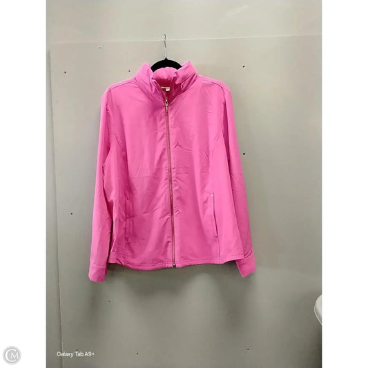 Jacket Other By Chicos In Pink, Size: Xl