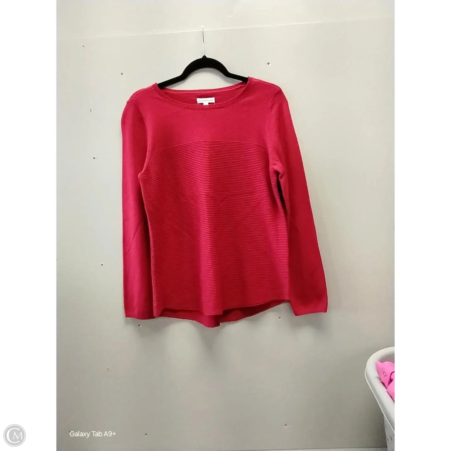 Sweater Cardigan By Croft And Barrow In Red, Size: S