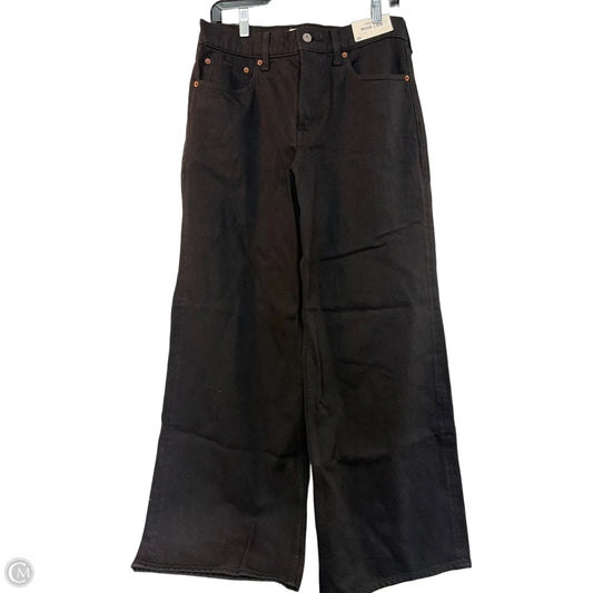 Jeans Wide Leg By Abercrombie And Fitch In Black, Size: 6