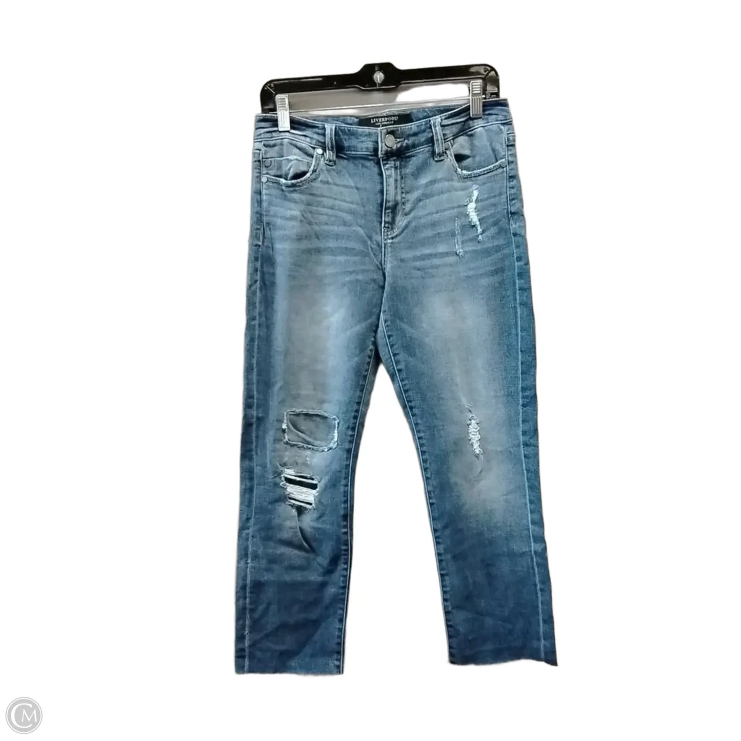 Jeans Cropped By Liverpool In Blue, Size: 4