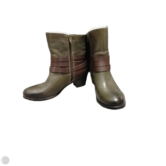 Boots Ankle Heels By Naturalizer In Green, Size: 9