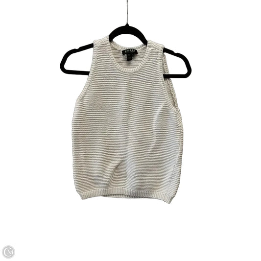 Sweater Short Sleeve By Lauren By Ralph Lauren In Beige, Size: Lp