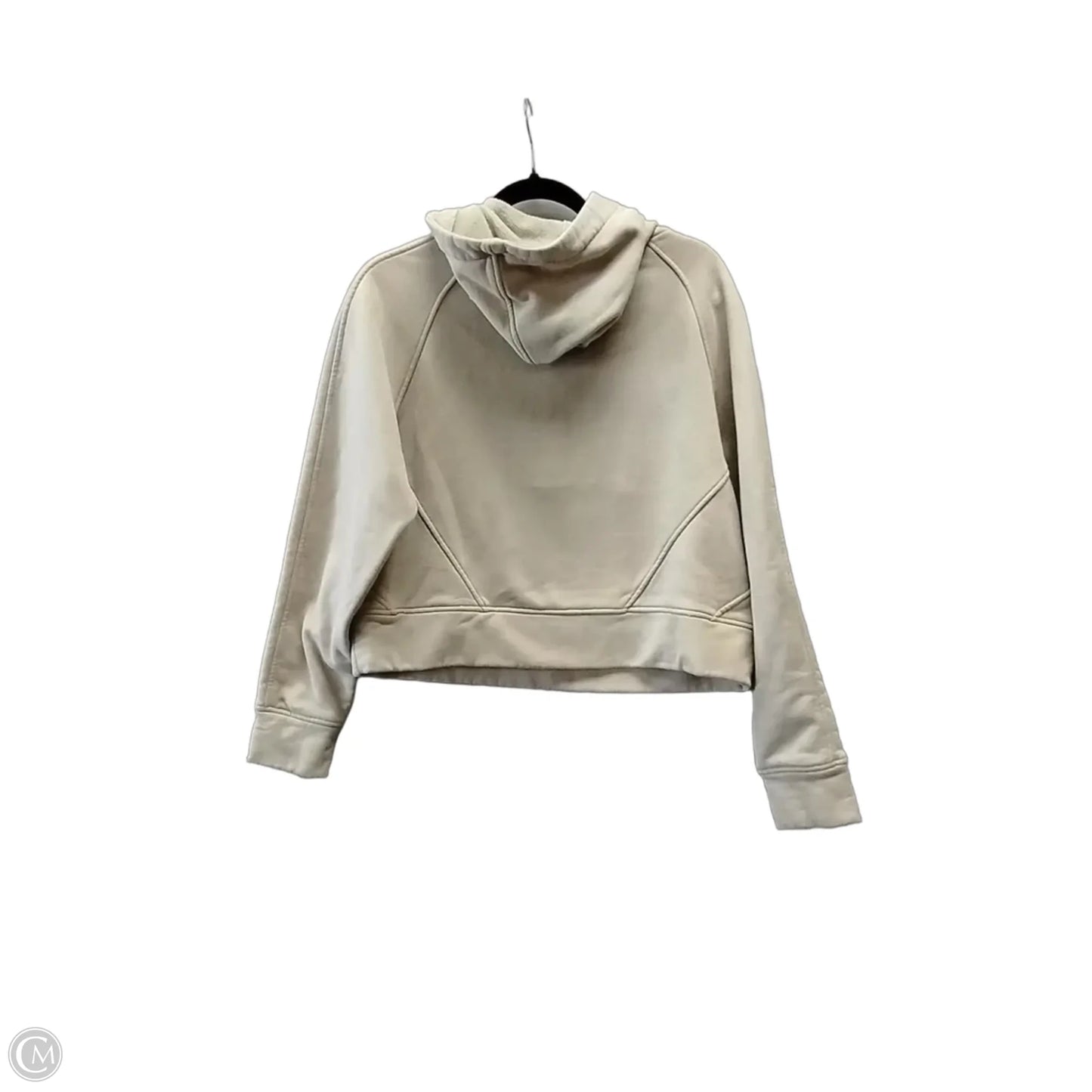 Sweatshirt Hoodie By Clothes Mentor In Tan, Size: M