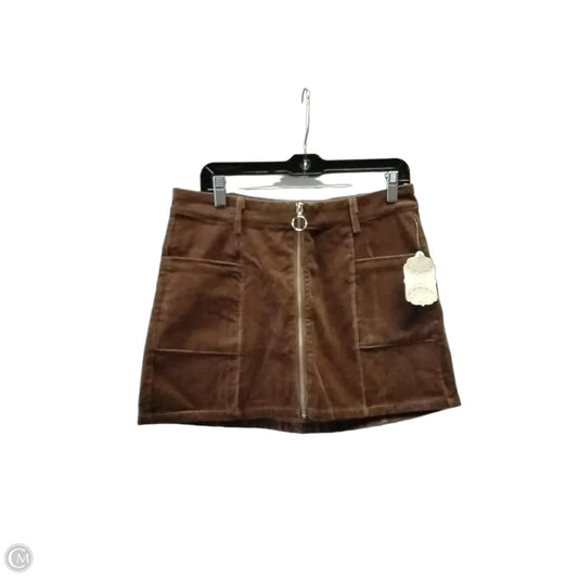 Skirt Mini & Short By Altard State In Brown, Size: S