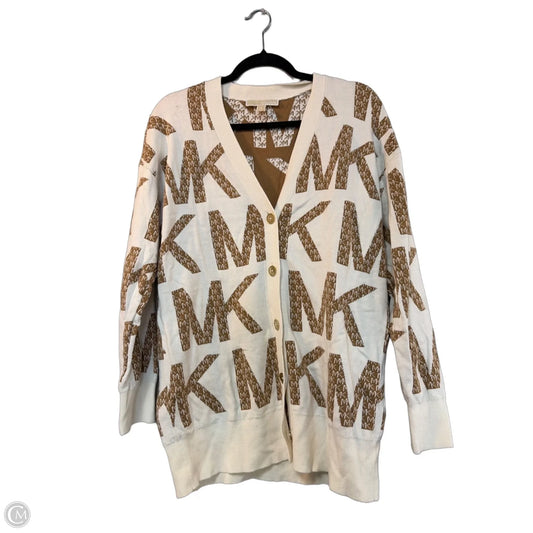 Sweater By Michael By Michael Kors In Brown & Cream, Size: S