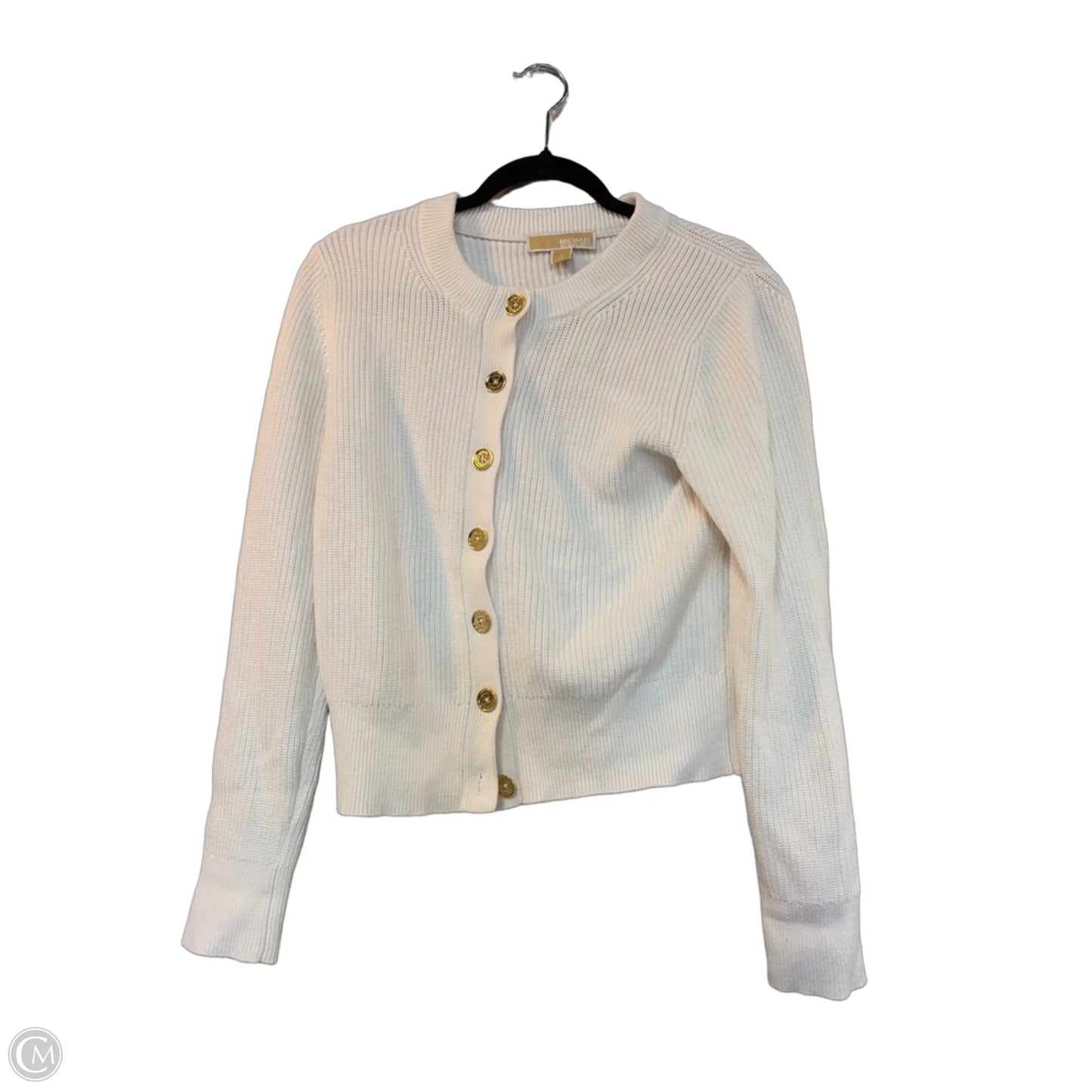 Sweater Cardigan By Michael By Michael Kors In White, Size: S