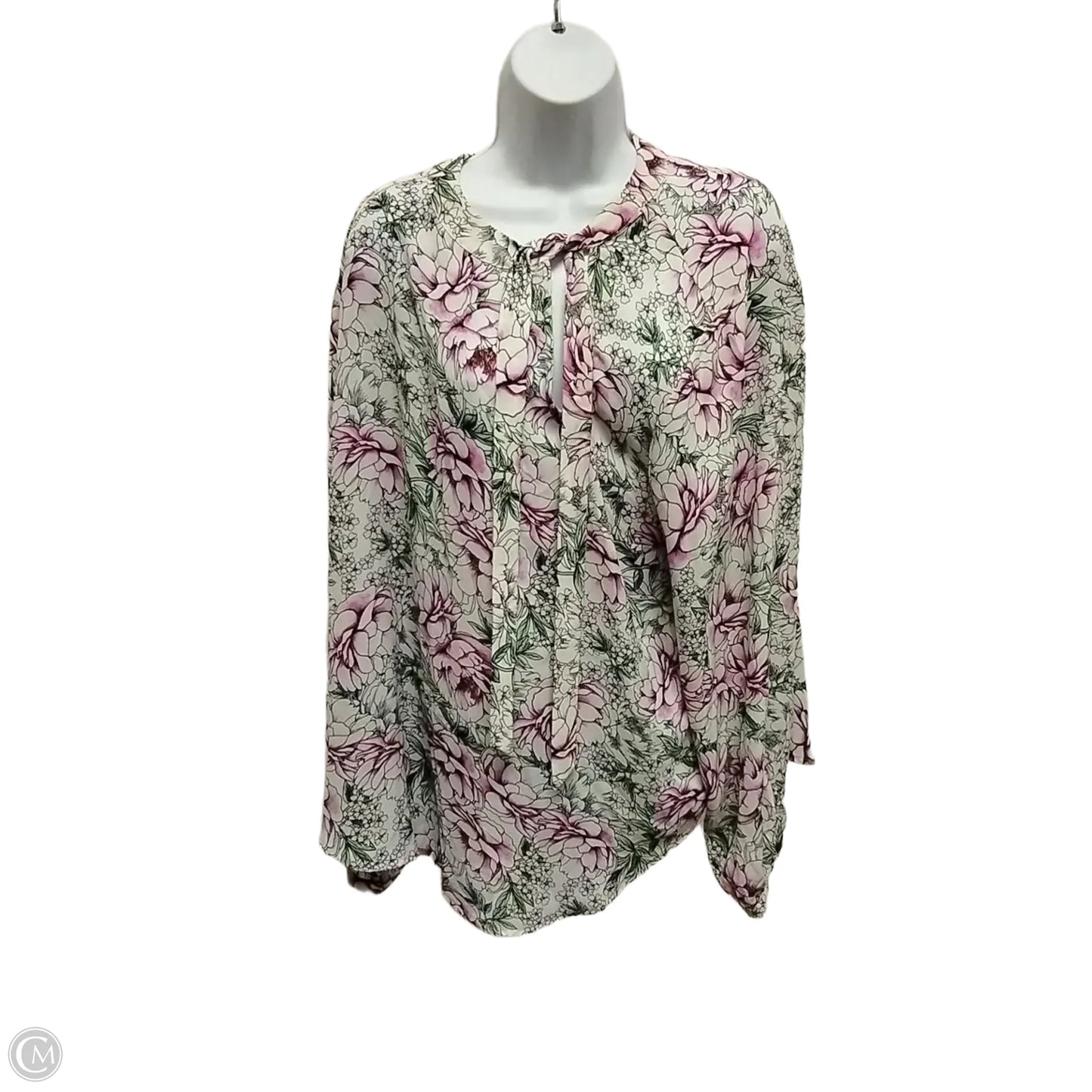 Blouse Short Sleeve By Torrid In Floral Print, Size: 2x