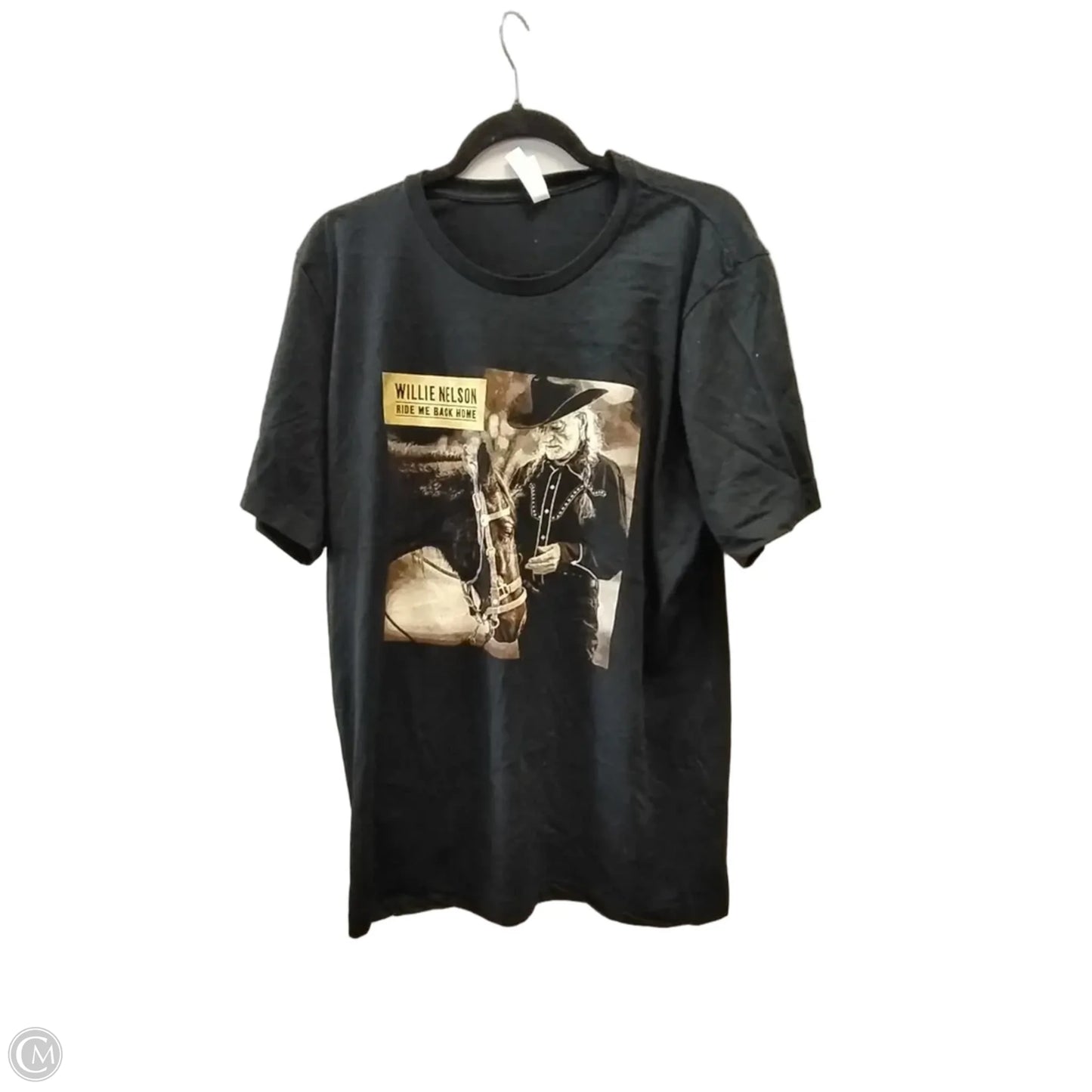 Top Short Sleeve By Canvas In Black, Size: Xl