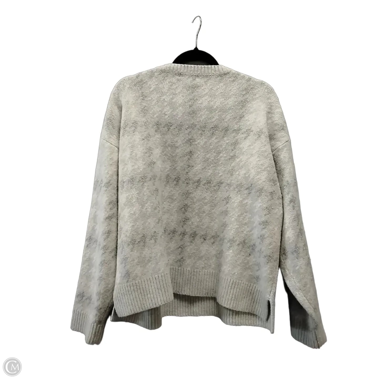 Sweater By 525 In Silver & White, Size: 2x