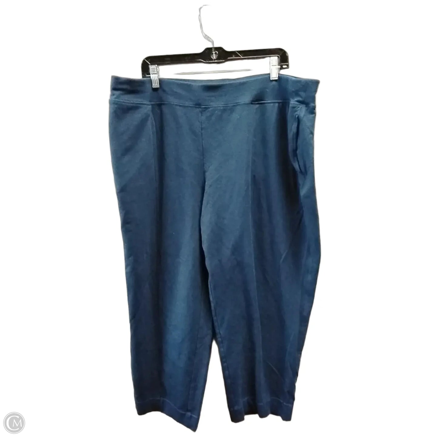 Capris By Terra & Sky In Blue, Size: 2x