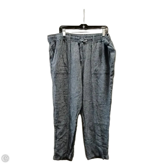Pants Cropped By Time And Tru In Striped Pattern, Size: 3x