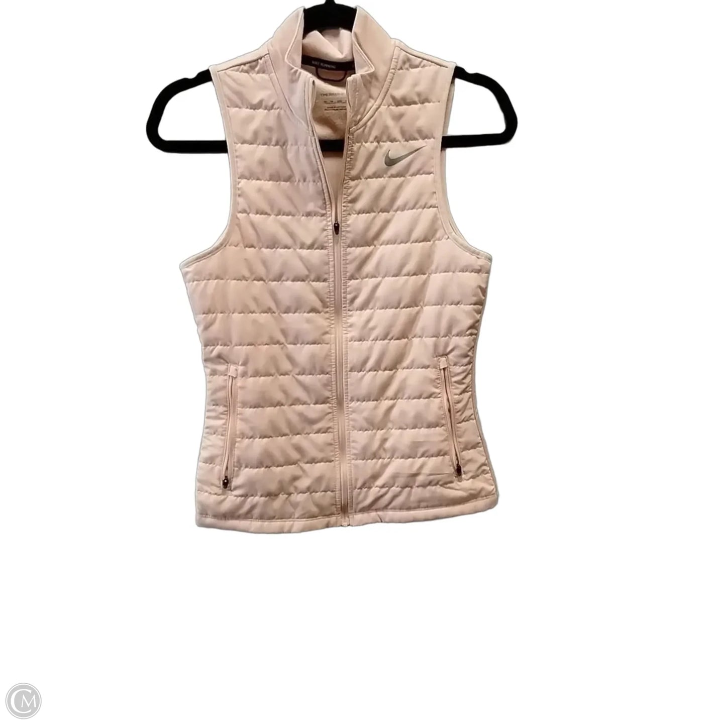 Vest Puffer & Quilted By Nike In Peach, Size: Xs