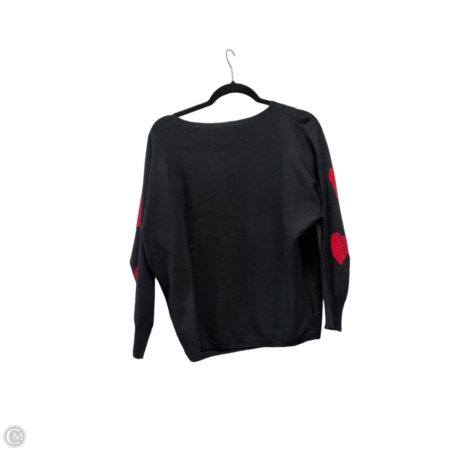 Sweater By Clothes Mentor In Black & Red, Size: S
