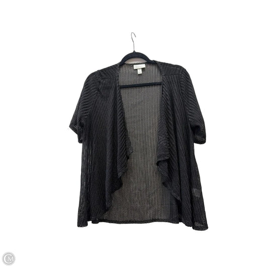 Sweater Short Sleeve By Dressbarn In Black, Size: Xl