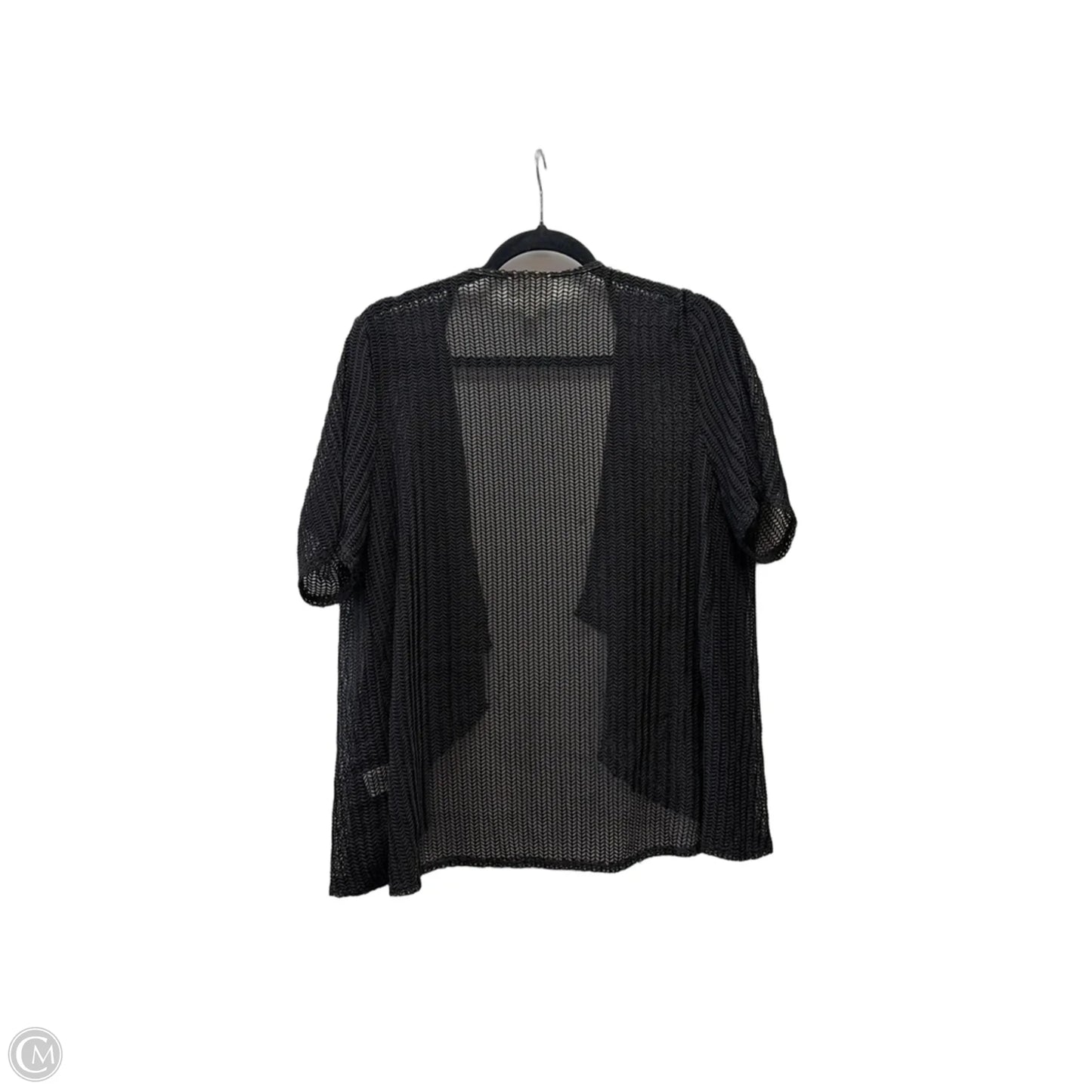 Sweater Short Sleeve By Dressbarn In Black, Size: Xl