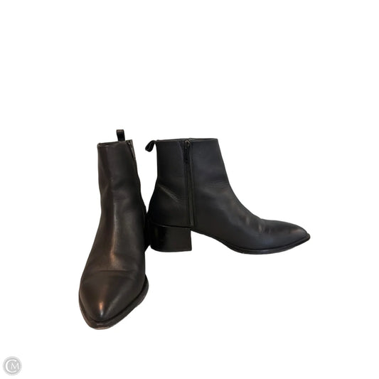 Boots Ankle Heels By Clothes Mentor In Black, Size: 10