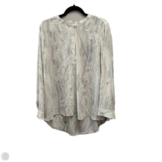 Blouse Long Sleeve By Apt 9 In Black & White, Size: Xl