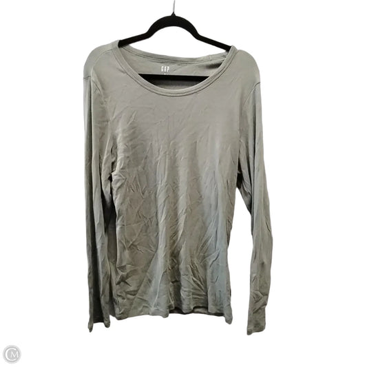 Top Long Sleeve By Gap In Green, Size: Xl